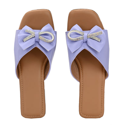 RAVIS Glam Bow Slip-On Flats