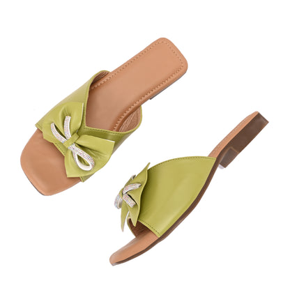 RAVIS Glam Bow Slip-On Flats