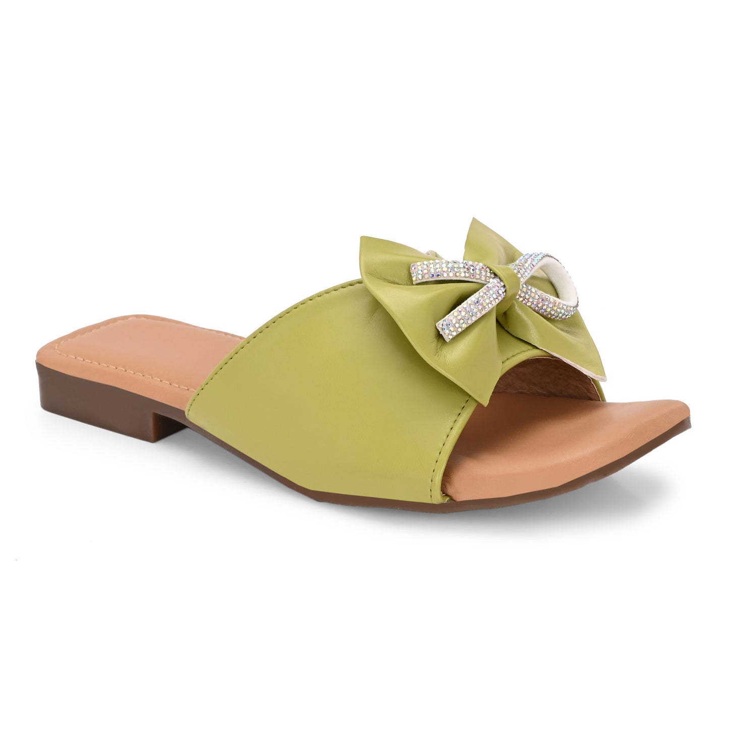 RAVIS Glam Bow Slip-On Flats