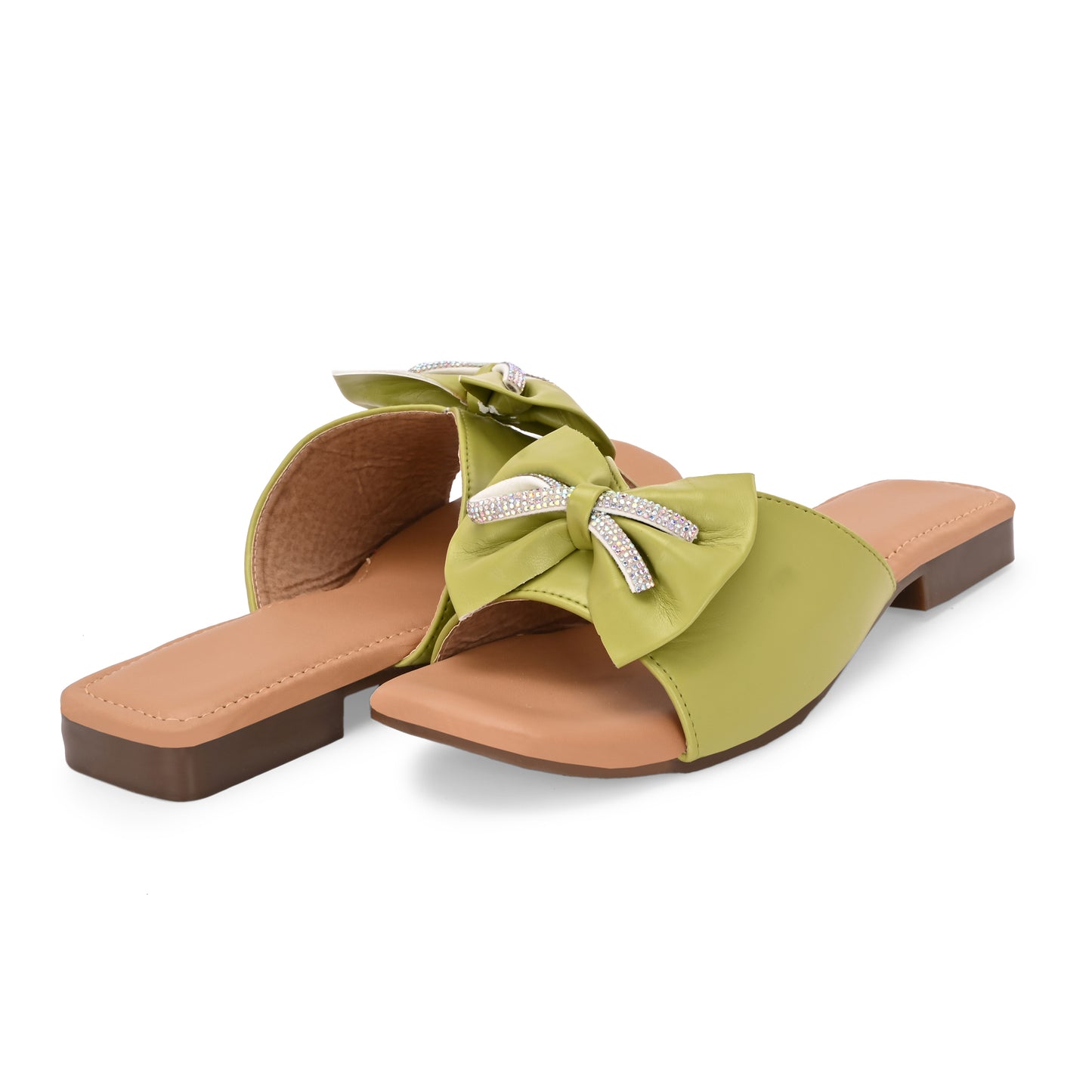RAVIS Glam Bow Slip-On Flats