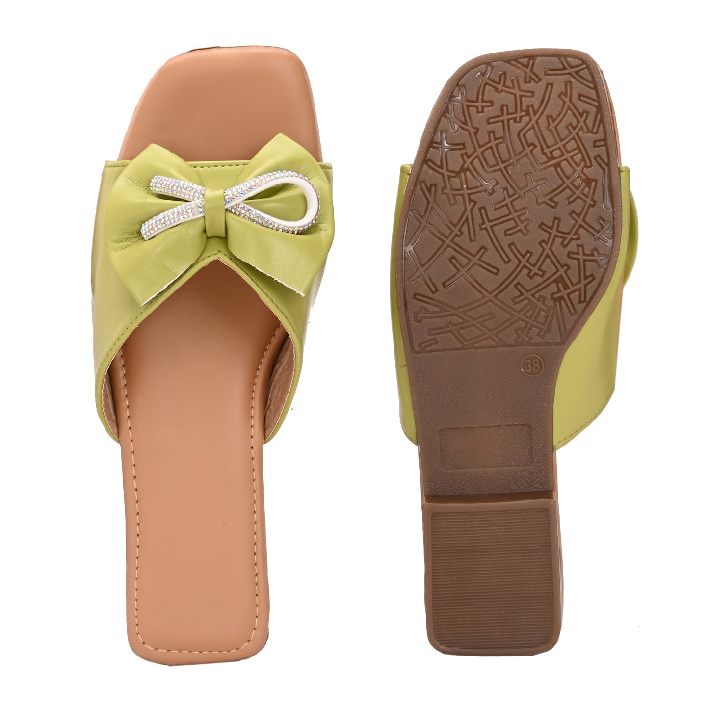 RAVIS Glam Bow Slip-On Flats