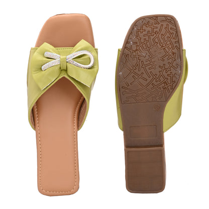 RAVIS Glam Bow Slip-On Flats