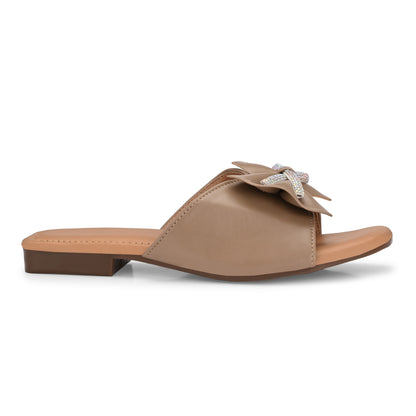 RAVIS Glam Bow Slip-On Flats