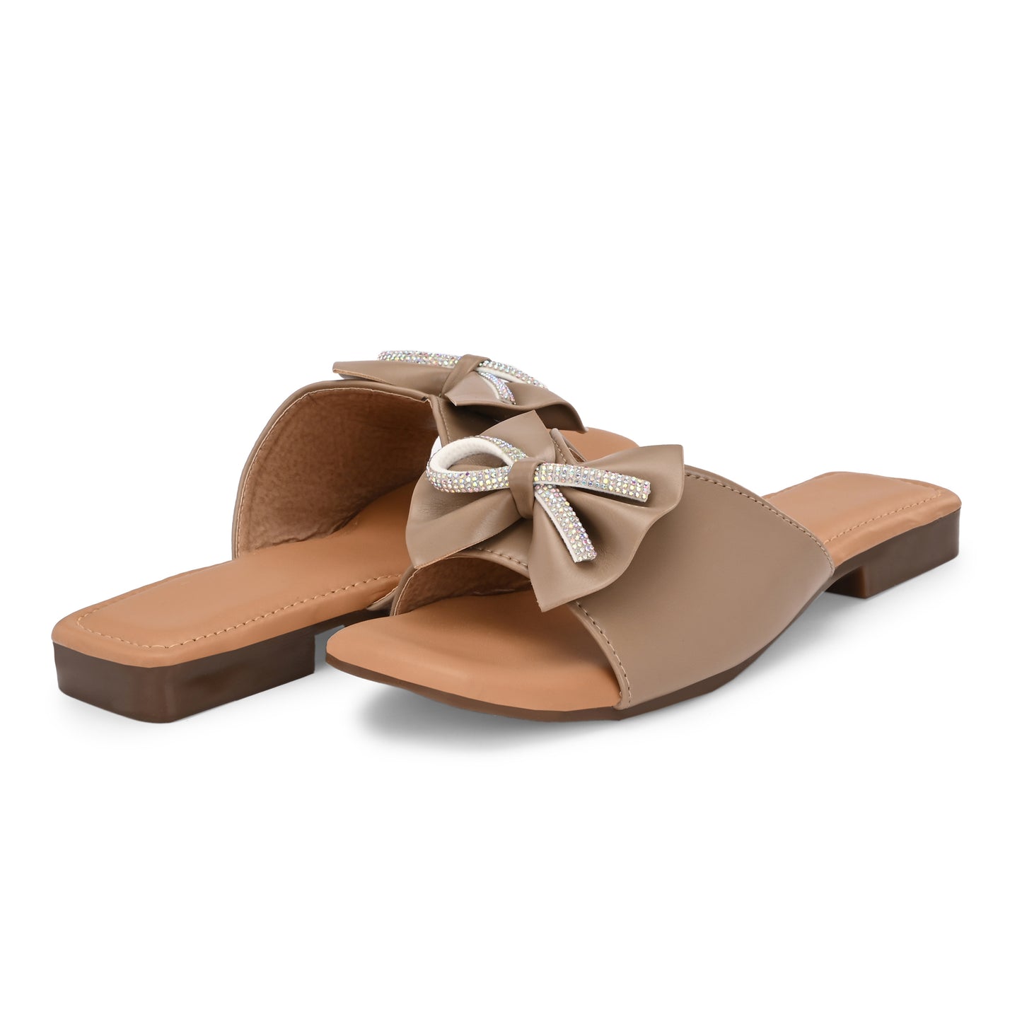 RAVIS Glam Bow Slip-On Flats