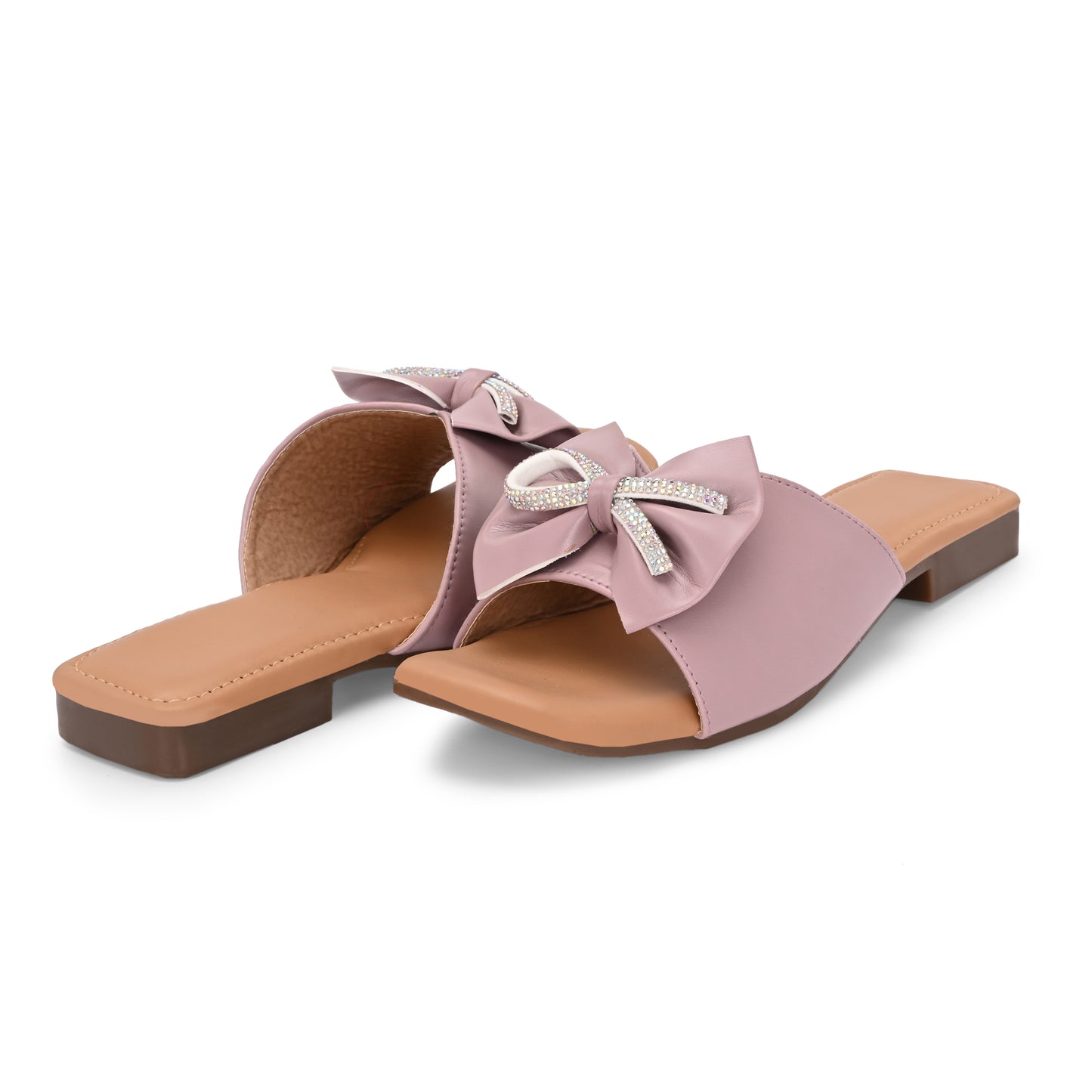 RAVIS Glam Bow Slip-On Flats