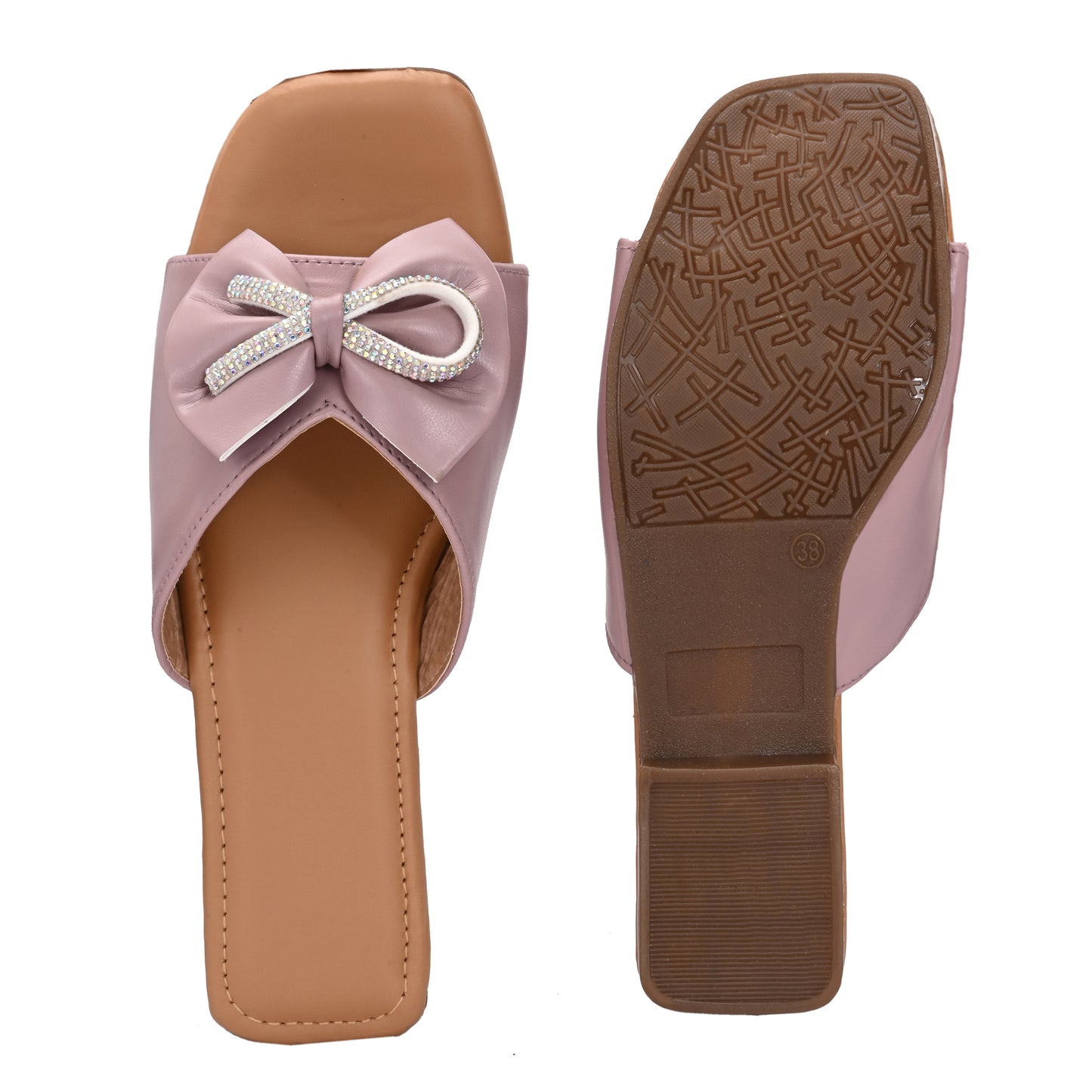 RAVIS Glam Bow Slip-On Flats