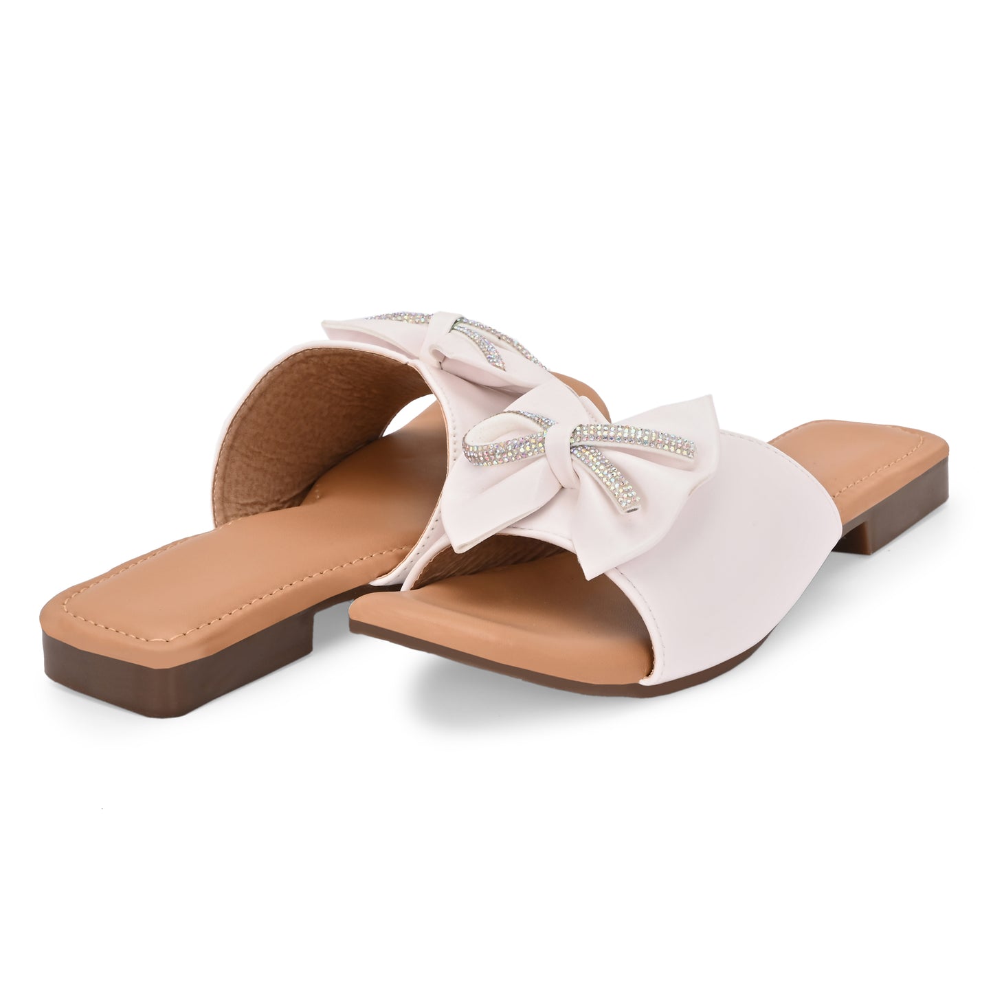 RAVIS Glam Bow Slip-On Flats