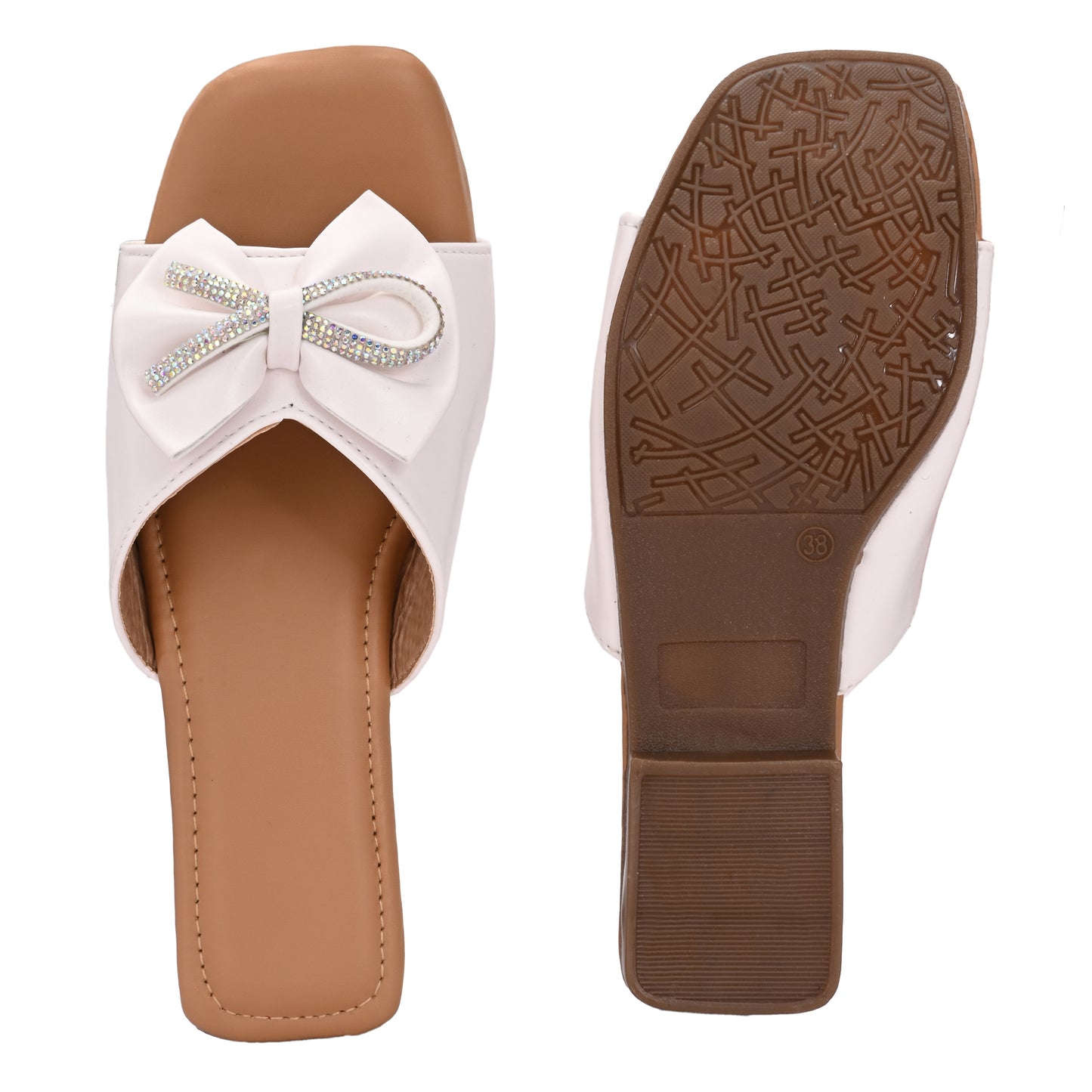 RAVIS Glam Bow Slip-On Flats