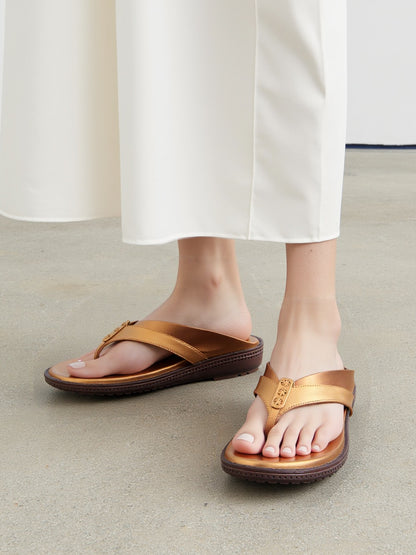 Ravis Cross-Strap Comfort Slippers – Daily Wear Toe-Ring Flats for Women