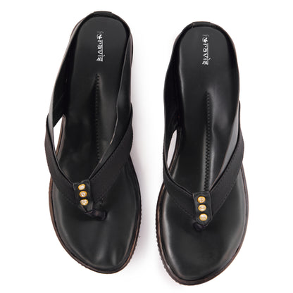 Ravis Cross-Strap Comfort Slippers – Daily Wear Toe-Ring Flats for Women