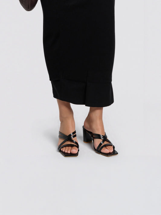 RAVIS Criss-Cross Elegance Heels