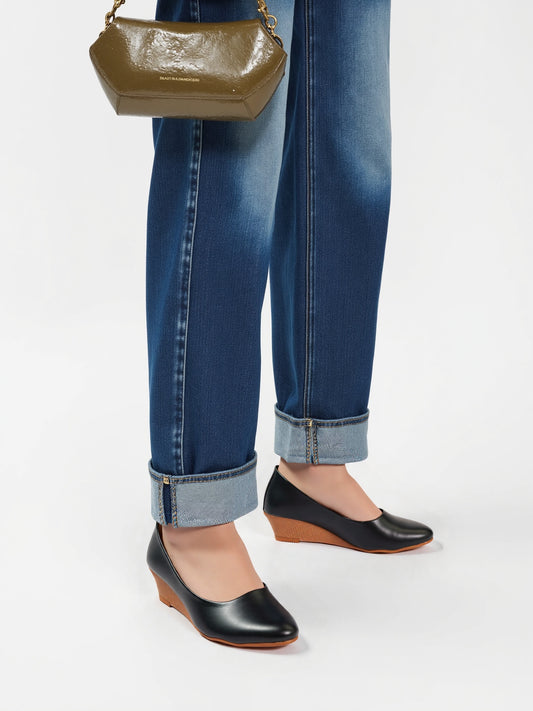 RAVIS Women’s Black Ballerina Jutti