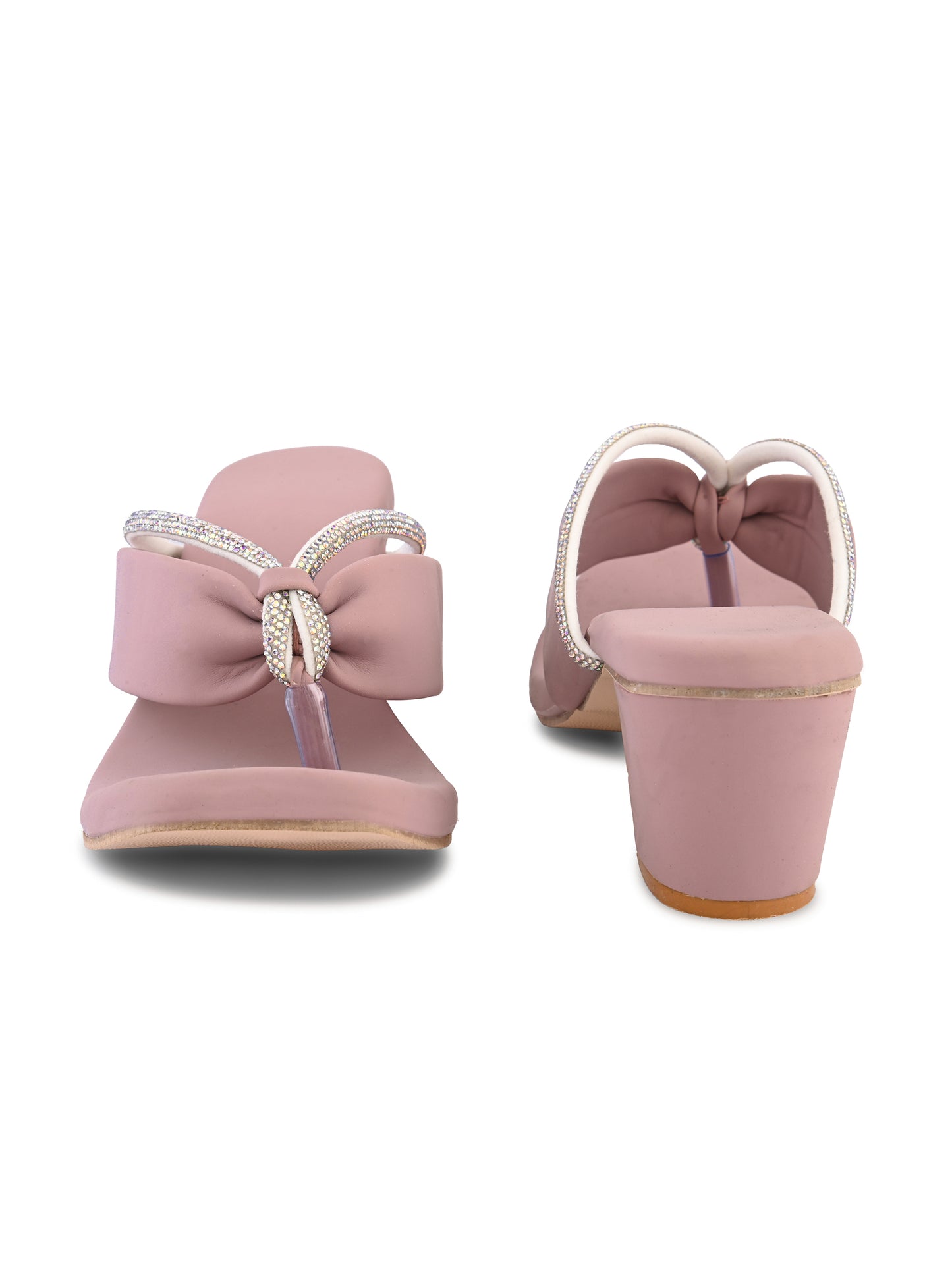 Ravis v shape chain heel