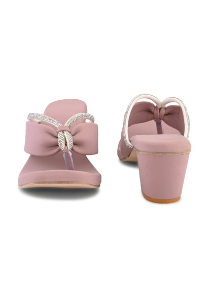 Ravis v shape chain heel